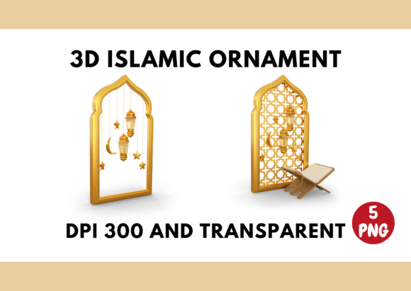 Elevate Designs with 3D Islamic Ornaments