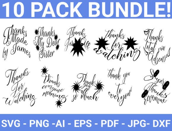 Elevate Designs with Thank You SVG Bundle