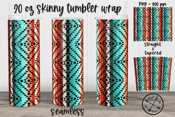 Elevating Sublimation Projects with the Western Aztec Seamless Tumbler Wrap
