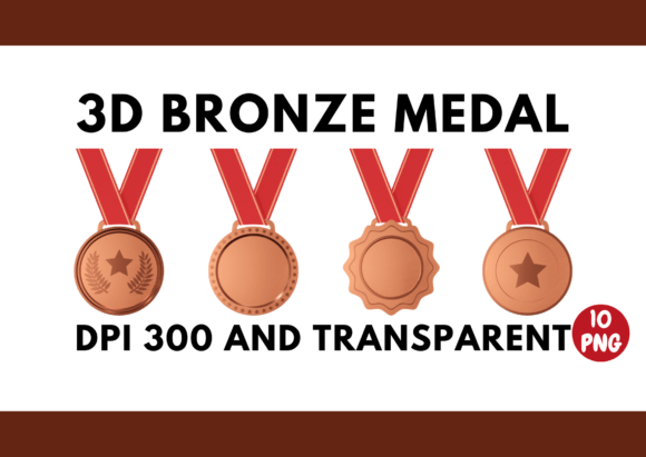 Enhancing Visual Storytelling with 3D Render Bronze Medal with Ribbon