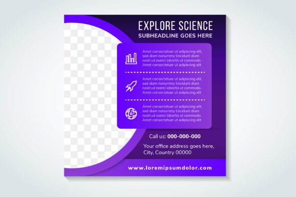 Explore Science Square Banner: Elevating Educational and Corporate Visuals