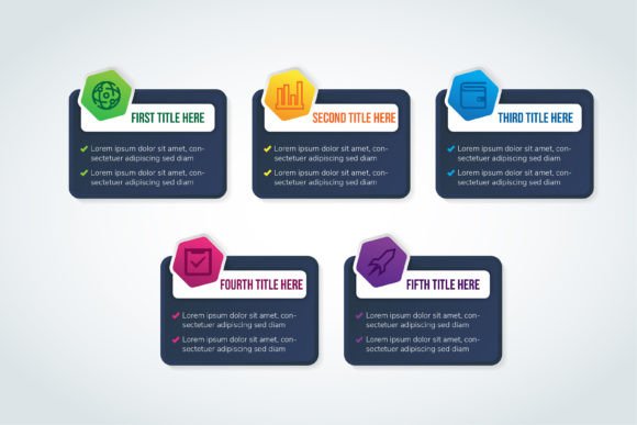 Infographic Dark Blue Hexagon: A Strategic Visual Template for Business Communication