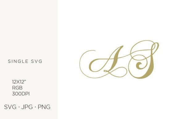 Monogram Letter A and S: Creative SVG Design Guide