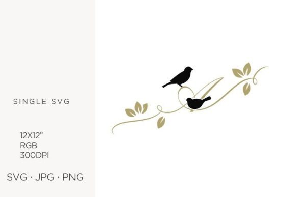 Refining Your Design Workflow with Birds on a Branch and Golden Letter A Clipart