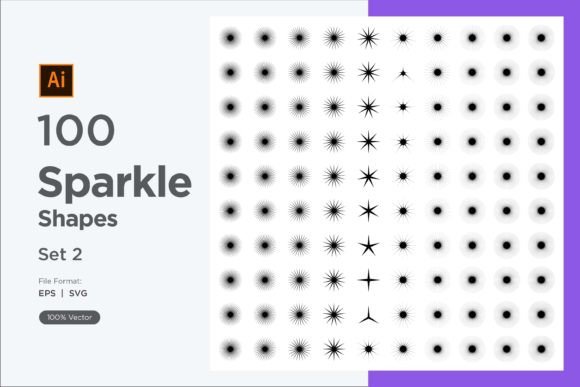 Unlocking Visual Impact with Sparkle Shape Symbol Sign V3-100 -2